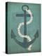Nautical Anchor Vertical Blue-Ryan Fowler-Stretched Canvas