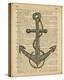 Nautical Series - Anchor-Sparx Studio-Stretched Canvas