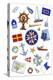 Nautical Theme Icons-Geraldine Aikman-Premier Image Canvas