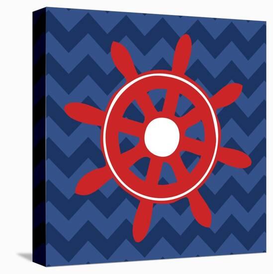 Nautical Wheel-N. Harbick-Stretched Canvas