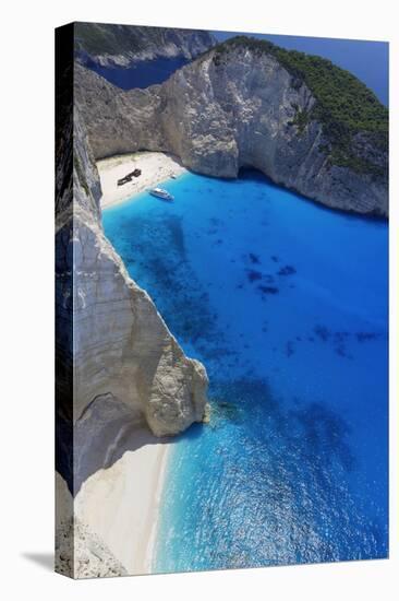 Navagio Beach and Shipwreck at Smugglers Cove on the Coast of Zakynthos-Sakis Papadopoulos-Premier Image Canvas