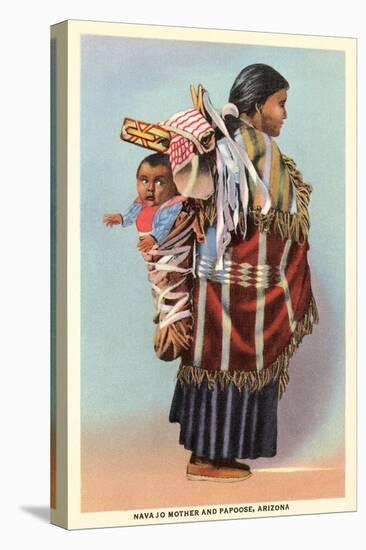 Navajo Mother and Papoose-null-Stretched Canvas
