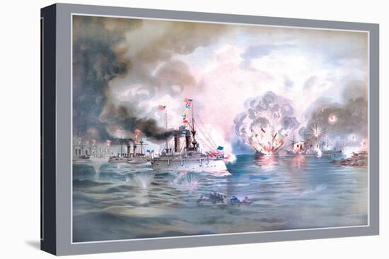 Naval Battle, Manila-Werner-Stretched Canvas