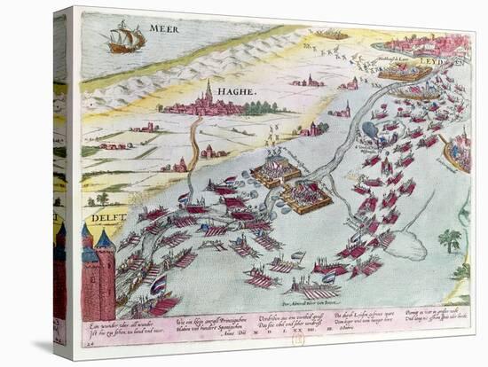 Naval Combat Off the Coast of the Hague Naval Between the Beggars of the Sea and Spanish in 1573-Franz Hogenberg-Premier Image Canvas