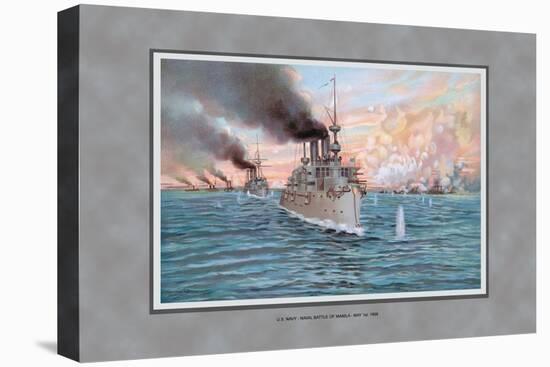 Navy Battle of Manila-Werner-Stretched Canvas