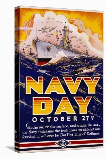 Navy Day October 27th Poster-Matt Murphey-Premier Image Canvas