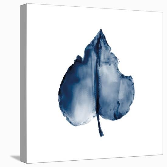 Navy Leaf Print 2-Kimberly Allen-Stretched Canvas