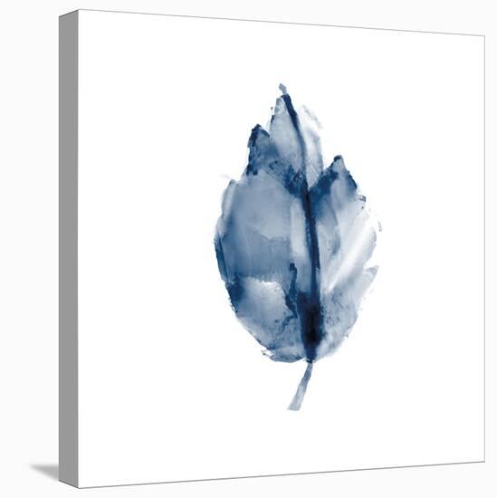 Navy Leaf Print 3-Kimberly Allen-Stretched Canvas