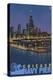 Navy Pier and Sears Tower - Chicago, Il, c.2009-Lantern Press-Stretched Canvas