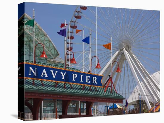 Navy Pier Ferris Wheel, Chicago Illinois, United States of America, North America-Amanda Hall-Premier Image Canvas