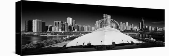 Navy Pier Wheel BW-Steve Gadomski-Premier Image Canvas