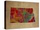 ND Colorful Counties-Red Atlas Designs-Premier Image Canvas