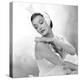 Ne me quitte jamais Never Let me Go by Delmer Daves with Gene Tierney, 1953 (b/w photo)-null-Stretched Canvas