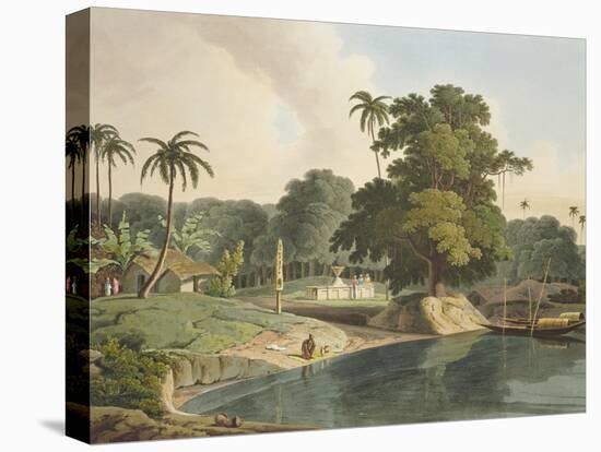 Near Bandell on the River Hoogly, Plate Viii from Part 6 of 'Oriental Scenery', Pub. 1804-Thomas & William Daniell-Premier Image Canvas
