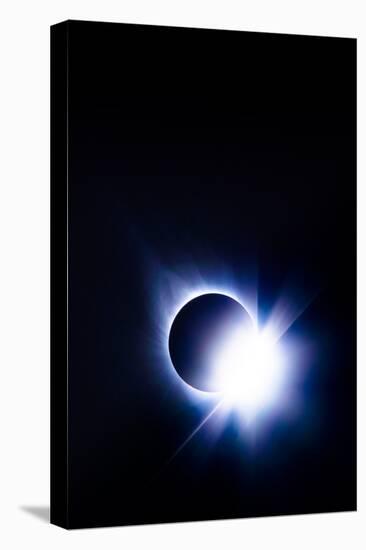 Near Total Solar EclipseDiamond Ring Blue Earth Sun Moon August 2017-Vincent James-Premier Image Canvas
