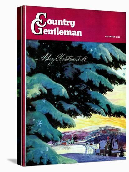 "Nebraska Christmas Scene," Country Gentleman Cover, December 1, 1946-Francis Chase-Premier Image Canvas