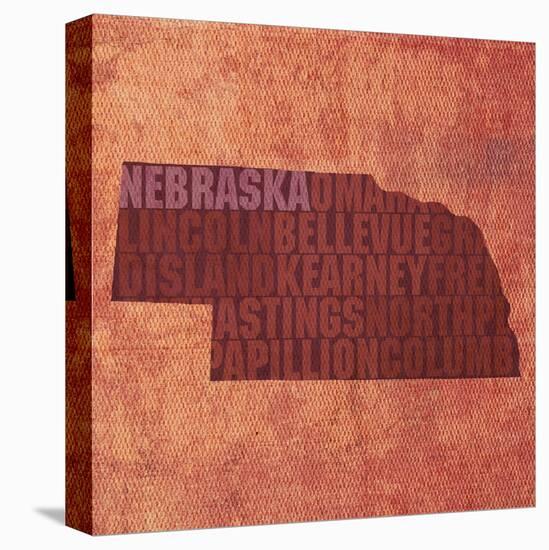 Nebraska State Words-David Bowman-Premier Image Canvas