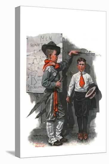 "Necessary Height", June 16,1917-Norman Rockwell-Premier Image Canvas