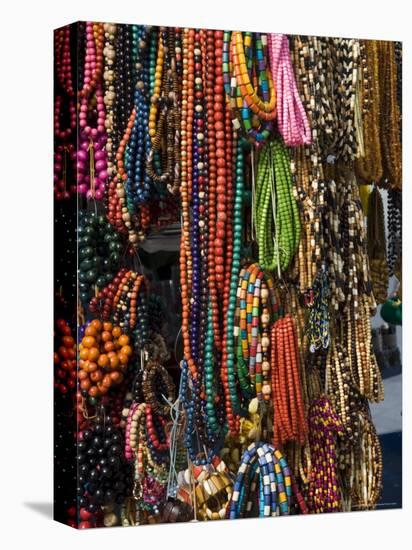 Necklaces on a Market Stall in the Cloth Hall on Main Market Square, Krakow, Poland-R H Productions-Premier Image Canvas