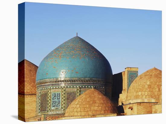 Necropolis in Central, Part of the Shah-I-Zinda Mausoleum, Shah-I-Zinda, Samarkand, Uzbekistan-Anthony Asael-Premier Image Canvas