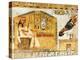 Nefertari Playing Senet, Detail of a Wall Painting from the Tomb of Queen Nefertari, New Kingdom-null-Premier Image Canvas