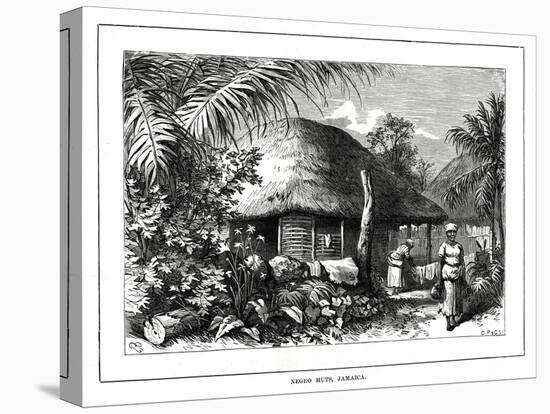 Negro Huts, Jamaica, 19th Century-null-Premier Image Canvas