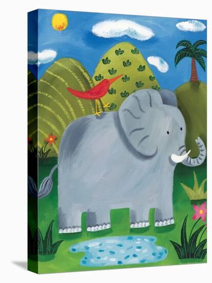 Nellie the Elephant-Sophie Harding-Stretched Canvas