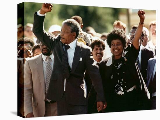 Nelson Mandela and Winnie Mandela-Greg English-Premier Image Canvas