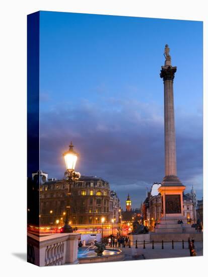 Nelsons Column and Trafalgar Square, London, England, United Kingdom, Europe-Alan Copson-Premier Image Canvas