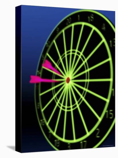 Neon Darts and Dartboard-null-Premier Image Canvas