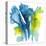 Neon Floral Blue-Joyce Combs-Stretched Canvas