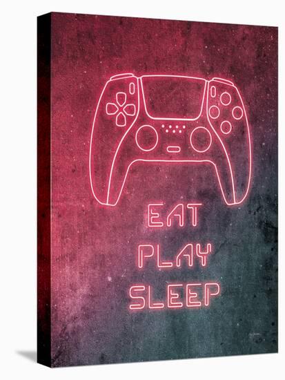 Neon Gamer I Red-Mary Urban-Stretched Canvas