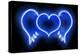 Neon Heart Wings BB-Hailey Carr-Stretched Canvas