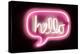Neon Hello PB-Hailey Carr-Stretched Canvas