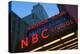 Neon lights of NBC Studios and Rainbow Room at Rockefeller Center, New York City, New York-null-Premier Image Canvas