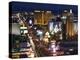 Neon Lights of the The Strip at Night, Las Vegas, Nevada, United States of America, North America-Kober Christian-Premier Image Canvas