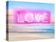 Neon Love Beach PB-Hailey Carr-Stretched Canvas