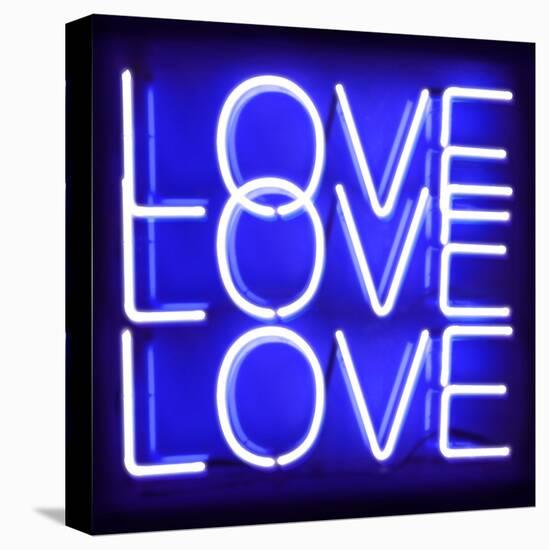 Neon Love Love Love BB-Hailey Carr-Stretched Canvas