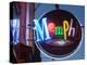 Neon Memphis Sign, Beale Street Entertainment Area, Memphis, Tennessee, USA-Walter Bibikow-Premier Image Canvas