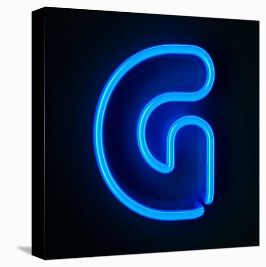 Neon Sign Letter G-badboo-Stretched Canvas