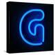 Neon Sign Letter G-badboo-Stretched Canvas