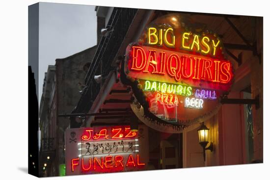 Neon Signs on Bourbon Street, French Quarter, New Orleans, Louisiana, USA-Jamie & Judy Wild-Premier Image Canvas