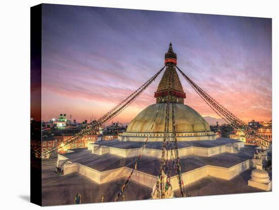 Nepal, Kathmandu, Bodhnath (Boudha) Stupa-Michele Falzone-Premier Image Canvas