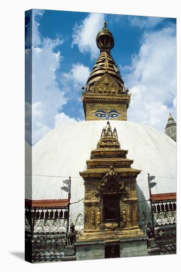 Nepal, Kathmandu District, Kathmandu, Temple of Swayambhunath-null-Premier Image Canvas