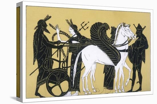 Neptune with His Chariot and Winged Horses-Decharme-Stretched Canvas