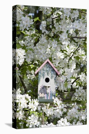 Nest Box in Blooming Sugartyme Crabapple Tree, Marion, Illinois, Usa-Richard ans Susan Day-Premier Image Canvas