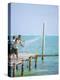 Net Fishing, Caye Caulker, Belize-Russell Young-Premier Image Canvas