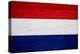 Netherlands Flag Design with Wood Patterning - Flags of the World Series-Philippe Hugonnard-Stretched Canvas