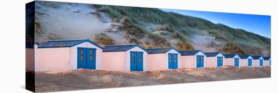 Netherlands, Holland, on the West Frisian Island of Texel, North Holland, Huts on the Beach-Beate Margraf-Premier Image Canvas