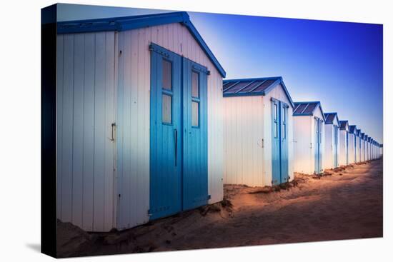 Netherlands, Holland, on the West Frisian Island of Texel, North Holland, Huts on the Beach-Beate Margraf-Premier Image Canvas